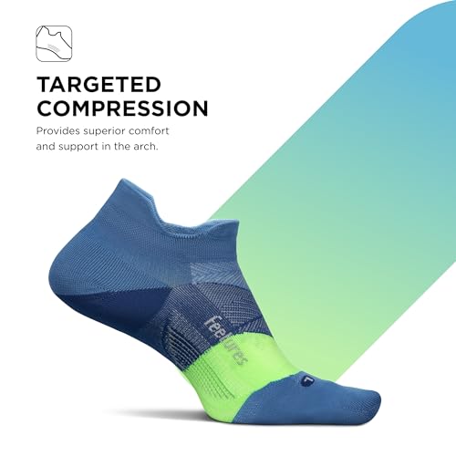 Image of Feetures Elite Light Cushion Mini Crew Sock - Sport Sock with Targeted Compression