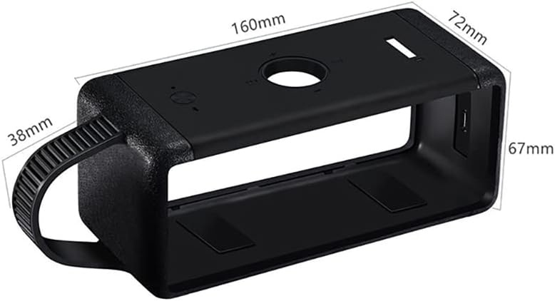 Soft Silicone Case Compatible with Marshall Emberton/Emberton II Bluetooth Portable Speaker - Black - Image 5