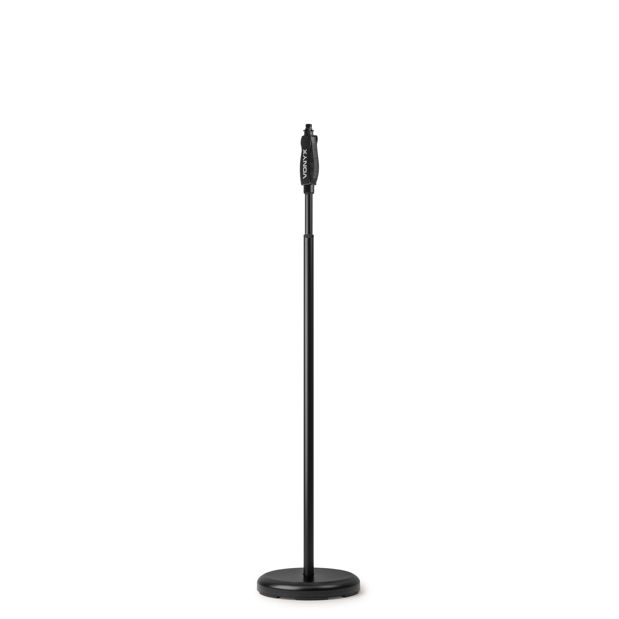 Vonyx MS110 Pied de Micro Réglable Hauteur 108-174cm Base Fonte
