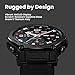 Amazfit T-Rex 3 Pro Outdoor Smart Watch 48mm Sapphire AMOLED Display, Ti Bezel, Dual Band GPS, Offline Maps, 25 Days Battery, Built-in Flashlight, 10 ATM, 180+ Sports Mode for Android & iPhone, Black