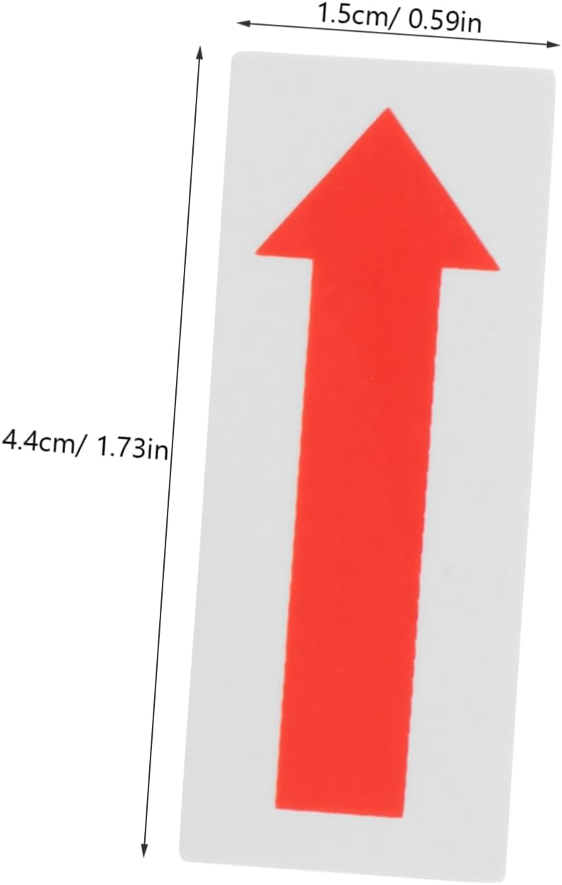 Cabilock 6pcs Directional Arrow Stickers Warning Decals Equipment Indicators Adhesive Signs for Workplace