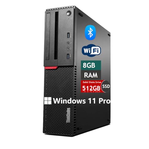 Lenovo ThinkCentre M800 SFF Desktop Core i3-6100 8GB 512GB SSD (Renewed)