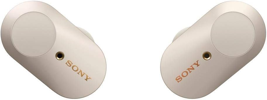 Sony WF-1000XM3 Truly Wireless Noise Cancelling Headphones with Mic, up to 32H battery life, stable Bluetooth connection, wearing detection with Alexa built-in - Silver