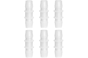 Plastic 1/2 Inch Hose Splicer Mender Round Union Coupler