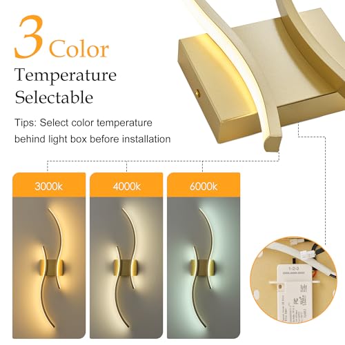 Image of KARTOOSH Hardwired LED Vanity Lights for Bathroom | 2 Pack 31.5 Inch, 3CCT Dimmable, Waterproof, Rustproof, Bathroom Light Fixtures Over Mirror