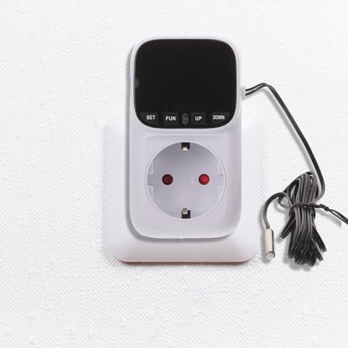 Termostato digital programable con enchufe y protección contra sobrecarga 6