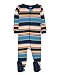 Leveret Footed "Striped Baby Boy" Pajama Sleeper 100% Cotton (Size 6M-5T) (2 Toddler, Colorful)