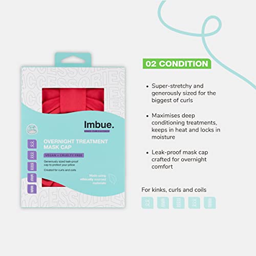 Imbue Overnight Treatment Mask Hair Cap Designed Especially For Loose Curls And Tighter Coils And Kink #TOP2