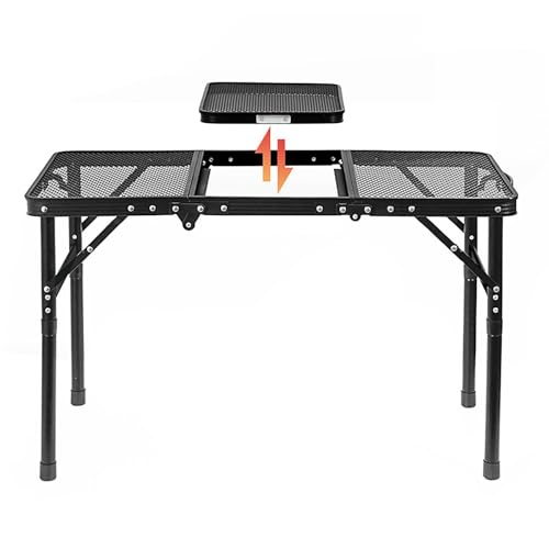 Table pliante réglable en hauteur pour camping et repas - 7