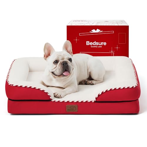 Bedsure Orthopedic Dog Bed Medium Size Dogs -...