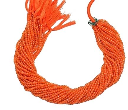 Perles cornaline 3mm naturelles sans défaut pour éviter la casse lors du tissage