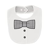 [コムサイズム] 蝶ネクタイデザインスタイ 23-71NC06-203 F ホワイト