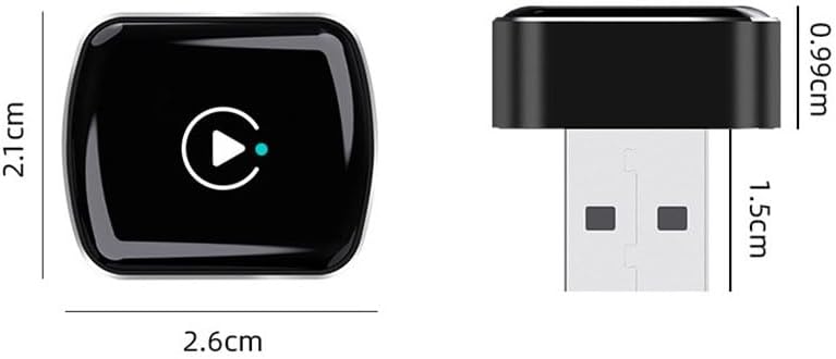 Car Wireless CarPlay Adapter for Suzuki Dzire 2018 2019 2020 2021 2022 2023 2024 CarPlay 2-in-1 Plug and Play Adapter Wired to Wireless No Delay Fast Auto-Connect