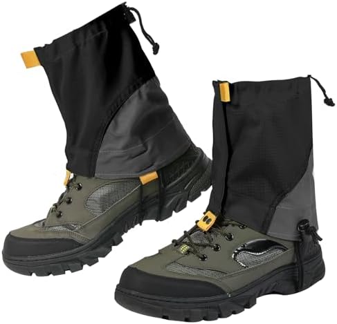 Waterproof Gators for Hiking Boots and Shoes Lightweight Adjustable Leg Gaiters for Men Women Gaiters for Hiking Snowshoeing Waterproof Gators for Hiking Boots and Shoes Lightweight Adjustable Leg Gaiters for Men Women Gaiters for Hiking Snowshoeing