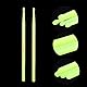 Musfunny 5A Drumsticks Nylon für Drum Set Nachtlicht Kunststoff Cool Glow Drum Sticks mit Anti-Rutsch Starke Musikinstrument Percussion Zubehör Fluoreszenz (grün-fluoreszierend)