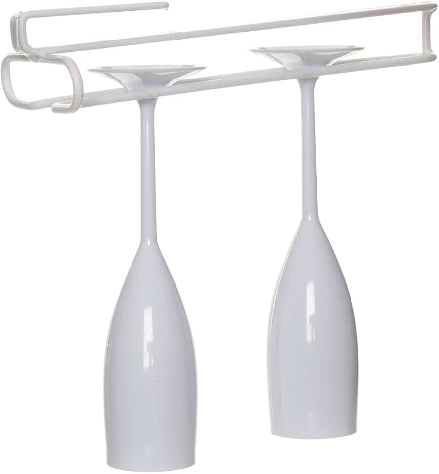 Organizador Porta Taças para Armário de Cozinha, Cor Branco, Metaltru