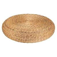 Atmosphera - Pouf de Sol Wond en Jacinthe d'eau Tressée, D 55 cm - Siège d'Appoint pour Salon, Chambre