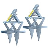 Mole Traps, 2 Pack Scissor Mole Trap with Rust-Proof Steel & High-Resilience Spring