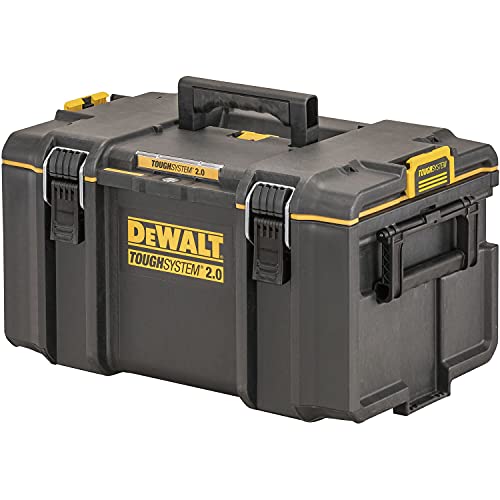 DEWALT DWST83294-1 - Caja de Herramientas DS300 ToughSystem 2.0, IP65. Capacidad de 50 kg, Espacio para Tag Tool Connect, Asas Ergonómicas, 55.5 x 37.5 x 31.7 cm