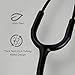 FriCARE Dual Head Stethoscope - Stethoscopes for Nurses, Medical Nursing Students, Paramedics/EMT/LVN/VNA Backup Estetoscopio, Matte Black Tube & Chestpiece Finish