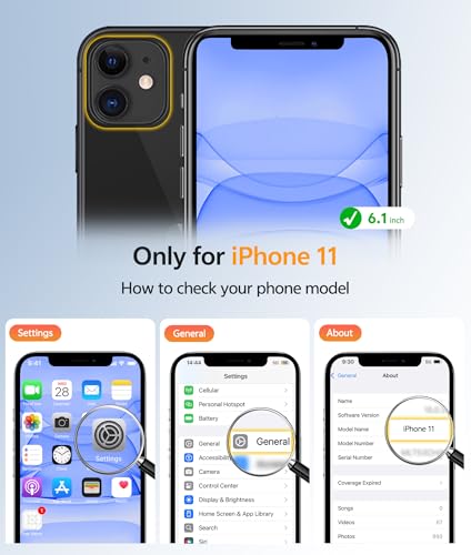 Image of FNTCASE for iPhone 11 Case: [Compatible with Magsafe] Translucent Matte Magnetic Cases [Full Camera Protection] Military Grade Shockproof Protective Phone Cover - Blue