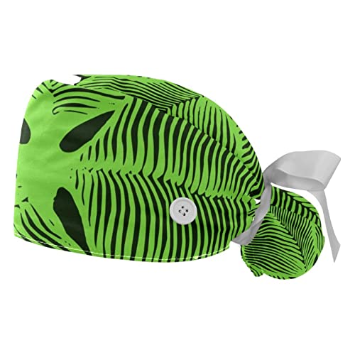 Chapeaux de travail trèfle JDEZ lot de 2 casquettes bouffantes
