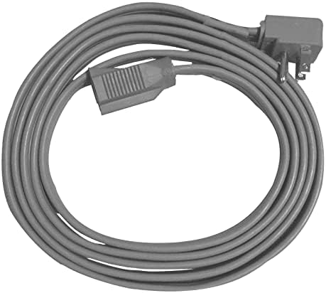 Heavy Duty Extension Cord 15 Ft Wire Gray for Air Conditioner Refrigerator and Major Appliances Indoor Use Grey 3 Pronged Cord