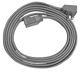 Heavy Duty Extension Cord 15 Ft Wire Gray for Air Conditioner Refrigerator and Major Appliances Indo
