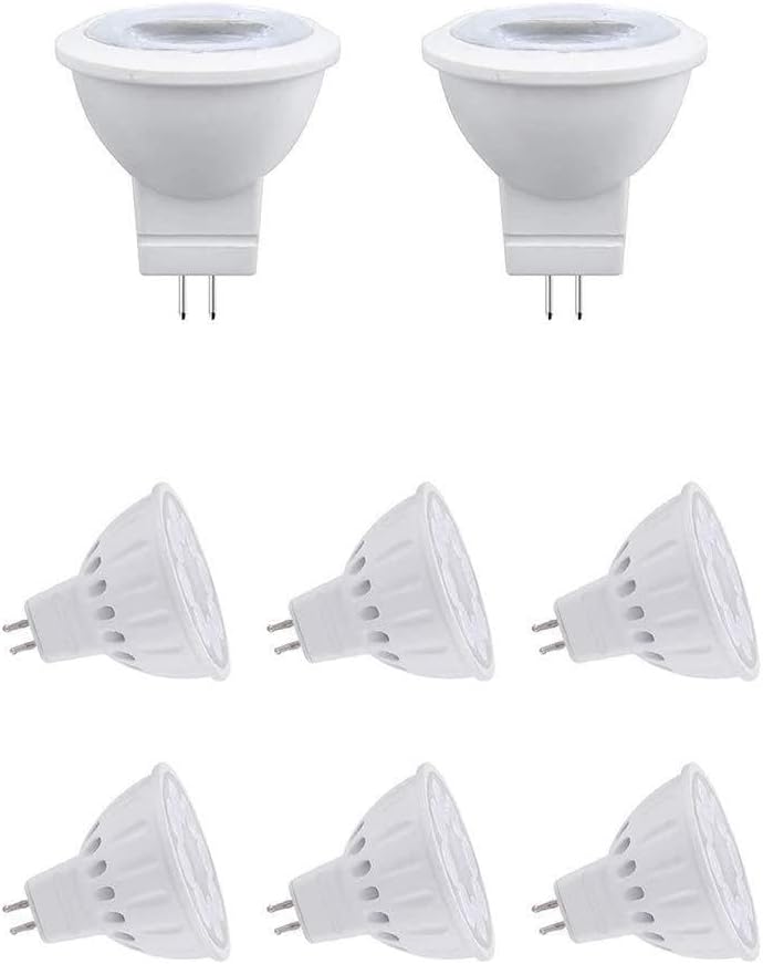 Landscape LED Bulbs Bundle with 2pcs 3W MR11 LED Bulbs and 6pcs 5W MR16 LED Bulbs for 12V Low Voltage Outdoor Landscape Lighting