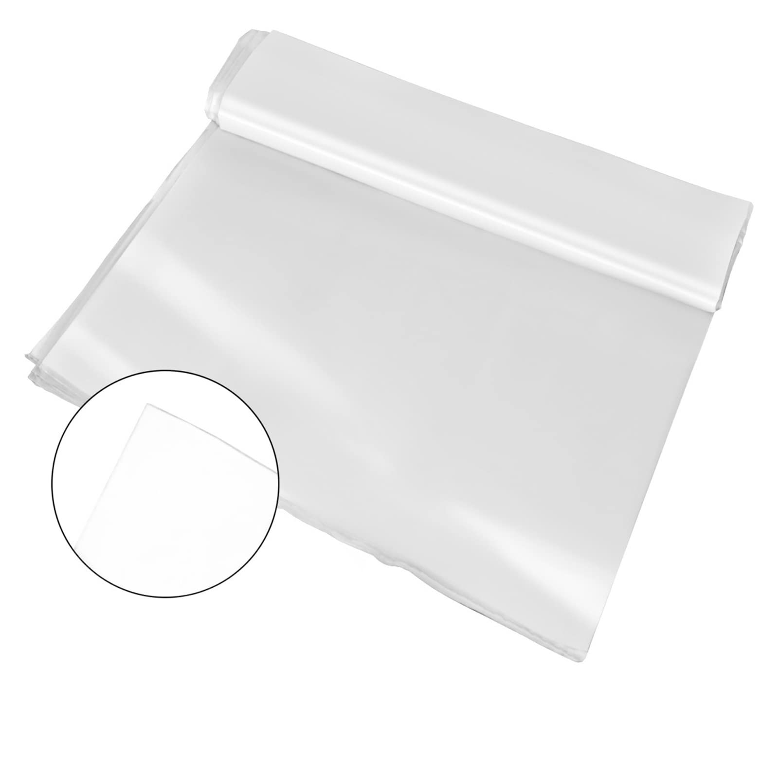 Film de serre agricole Capte ferme en plastique transparent Couverture légumes UV Plantes polyéthylène résistantes Fleurs plantes(8x25FT)