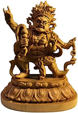 Mascot Wooden Crafts Wood Carving Art Wood Decoration Artwork 小叶黄杨木大力金刚木木雕工艺品家居客厅书房摆饰摆件(黄杨木大力金刚)