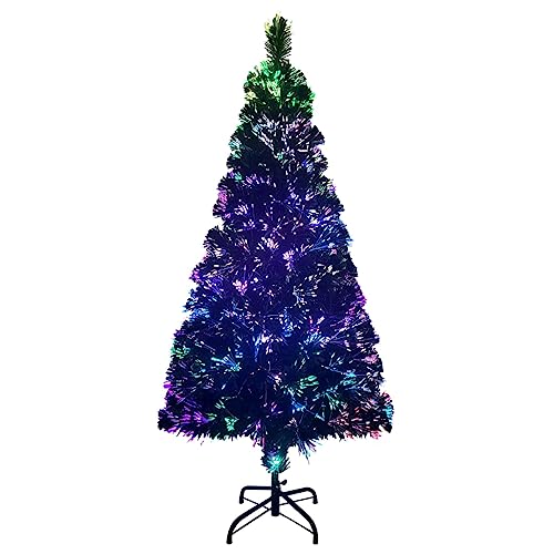 vidaXL Árbol de Navidad Artificial con Soporte Tradicional Decoración Adornos Festivos Navideño Realista Interior Exterior Verde Fibra Óptica 150 cm