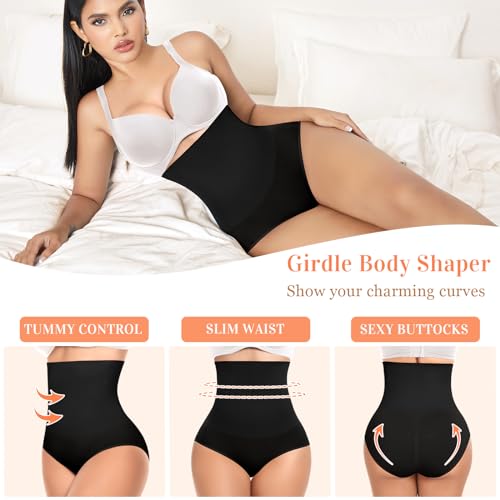 Image of Werena Tummy Control Shapewear for Women High Waisted Body Shaper Panties Slimming Girdle Shaping Briefs