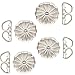 .925 Sterling Silver Earring Swirl Backs (Large Size 7.0x7.2mm) w/Anti-Tarnish (8Pcs/4Pairs)