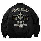 コスパ 機動戦士ガンダム ジオン突撃機動軍 MA-1ジャケット BLACK Mサイズ