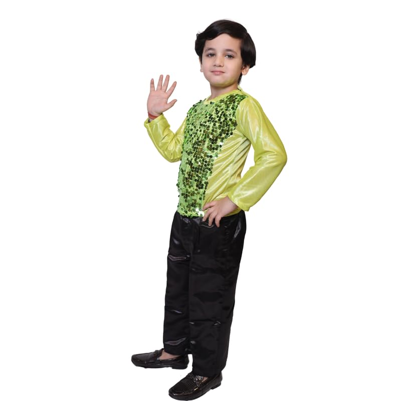 Image of Kaku Fancy Dresses Lycra T-Shirt For Kids, Dance Costume For Boy & Girls
