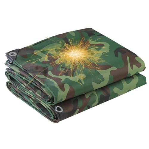 Lona de camuflaje impermeable con ojales reforzados para proteger equipos de exterior 2