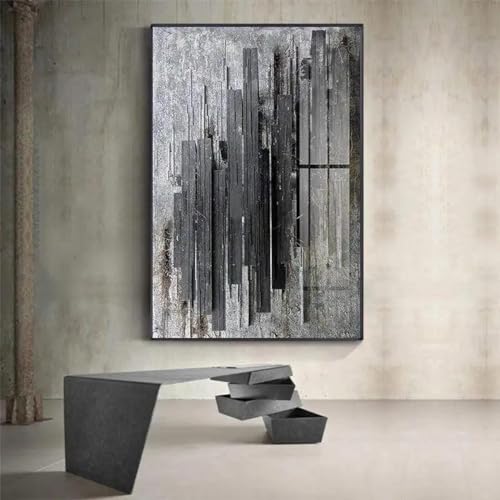 Tableau abstrait moderne en toile LSYALUCK 90x140cm pour salon