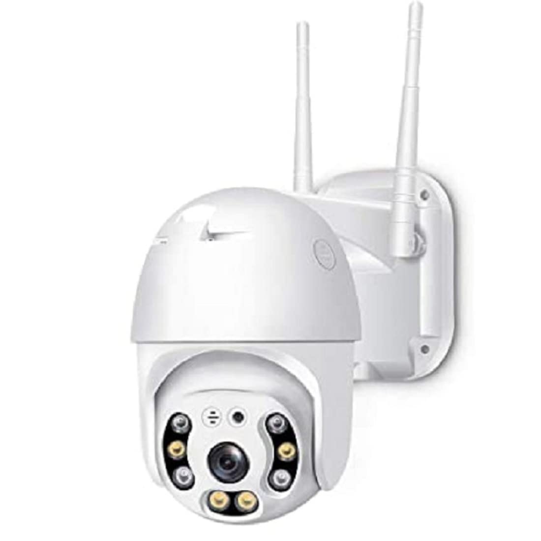 Full HD1080P Wi-Fi IP66 PTZ v380 PRO Camera Pan Tilt Surveillance Camera, Two Way Audio/Motion Detection/Best Night Vision/Waterproof CCTV Camera Support Upto 128G SD,White