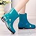 Fashion Rain Boots for Women PVC Durable Waterproof Shoes Comfort Non-Slip Mid Calf Garden Boot Cute Chelsea Booties