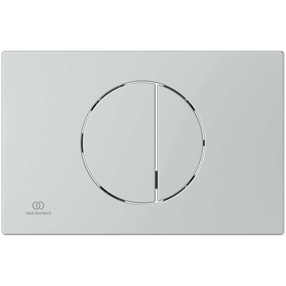 Ideal Standard Oleas - Placa de accionamiento para cisternas de inodoro ProSys, 2 lotes de pulsadores mecánicos de plástico ABS, cromo mate