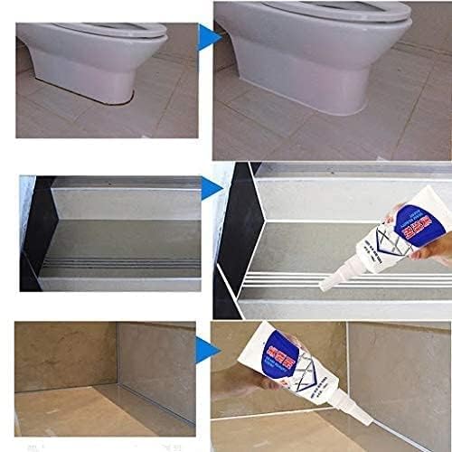DAINTY DEN Tiles Gap Filler -180ML Waterproof, Gap Sealant, Grout, White Cement Paste Tube, Gap Filler for Walls and Joints, Waterproof Sealant, Tile Gap Filler Tube for Kitchen, Bathroom 3