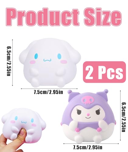 Image of Squishy Toy, Taba Squishy, Squishy Biscuit Squishy Fidget Toys Fufu Taba Stress Ball Squeeze Toys Anxiety Relief for Women /Men Stocking Fillers Birthday Gifts163 (Purple)