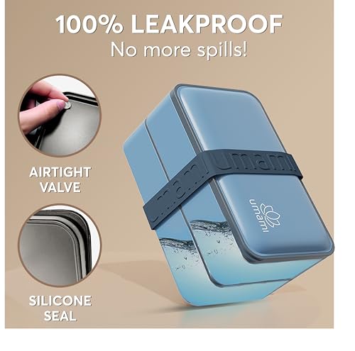Image of Umami Bento Box Adult, Leakproof, All-in-1 Lunch Containers for Adults