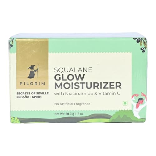 Image of Pilgrim Glow Moisturizer For Face With Niacinamide & Vitamin C Non-Greasy 50.0 nos Box