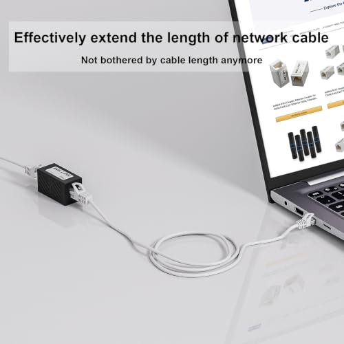 Image of iwillink RJ45 Coupler Ethernet Connector, Female to Female, 50 Pack, Black