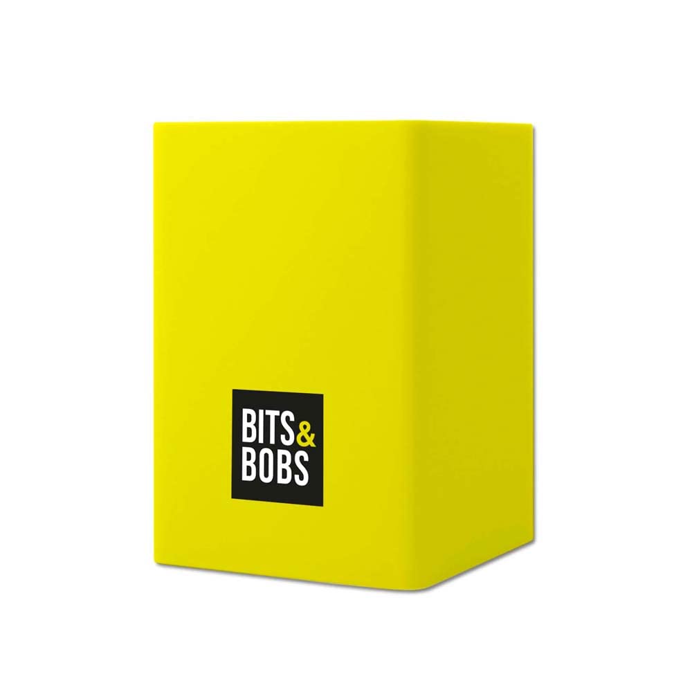 Grafoplás | Silicone Pen | Fluor Yellow | 9.5 x 6.5 x 6.5 cm | Perfect for Desktop | Bits & Bobs Pop Up Design | Fluorescent Colours