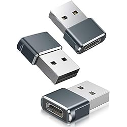 Cargador Tipo C Y Normal Basesailor Adaptador 3-Pack USB C Hembra a USB Macho - Convertidor Cable Cargador Tipo A para iPhone Apple Watch 9,12 15 13 14 Pro,AirPods iPad Mini Air 4,CarPlay,Samsung Galaxy S21 S22 S23