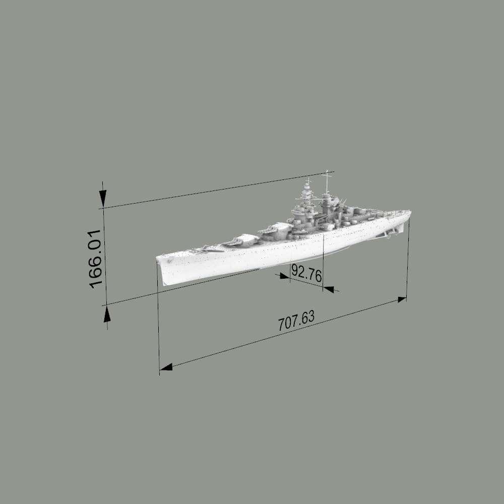MRY-SFW SSC350145 1/350 Corazzata francese Richelieu Clemenceau waterline