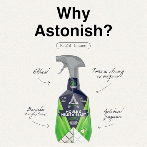 Image of Astonish Specialist Extra Strength Mould & Mildew Stain Remover Blaster Spray, for Fast Mold Removal, 750ml